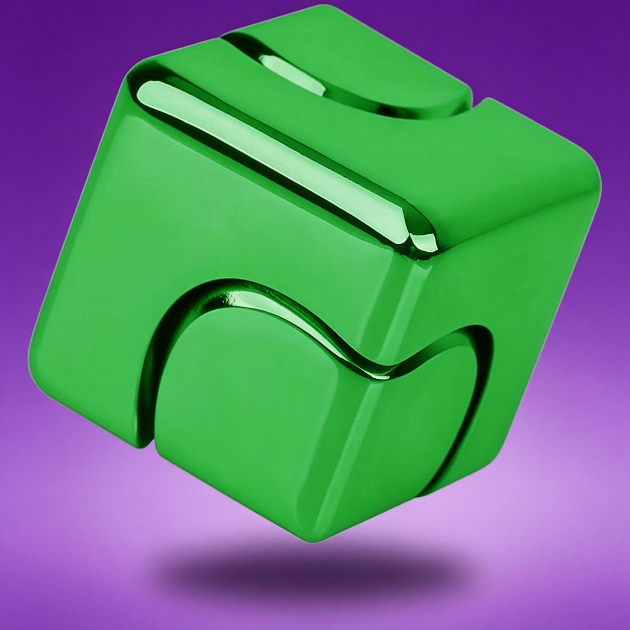 Fidget Spinner Cube Toys for Adults & Teens, Metal EDC Cool Desk Gadget, Anxiety Stress Relief Sensory Fidget Toy, ADHD Finger Toy, Easter Basket Stuffers & Valentine Gift for Boys