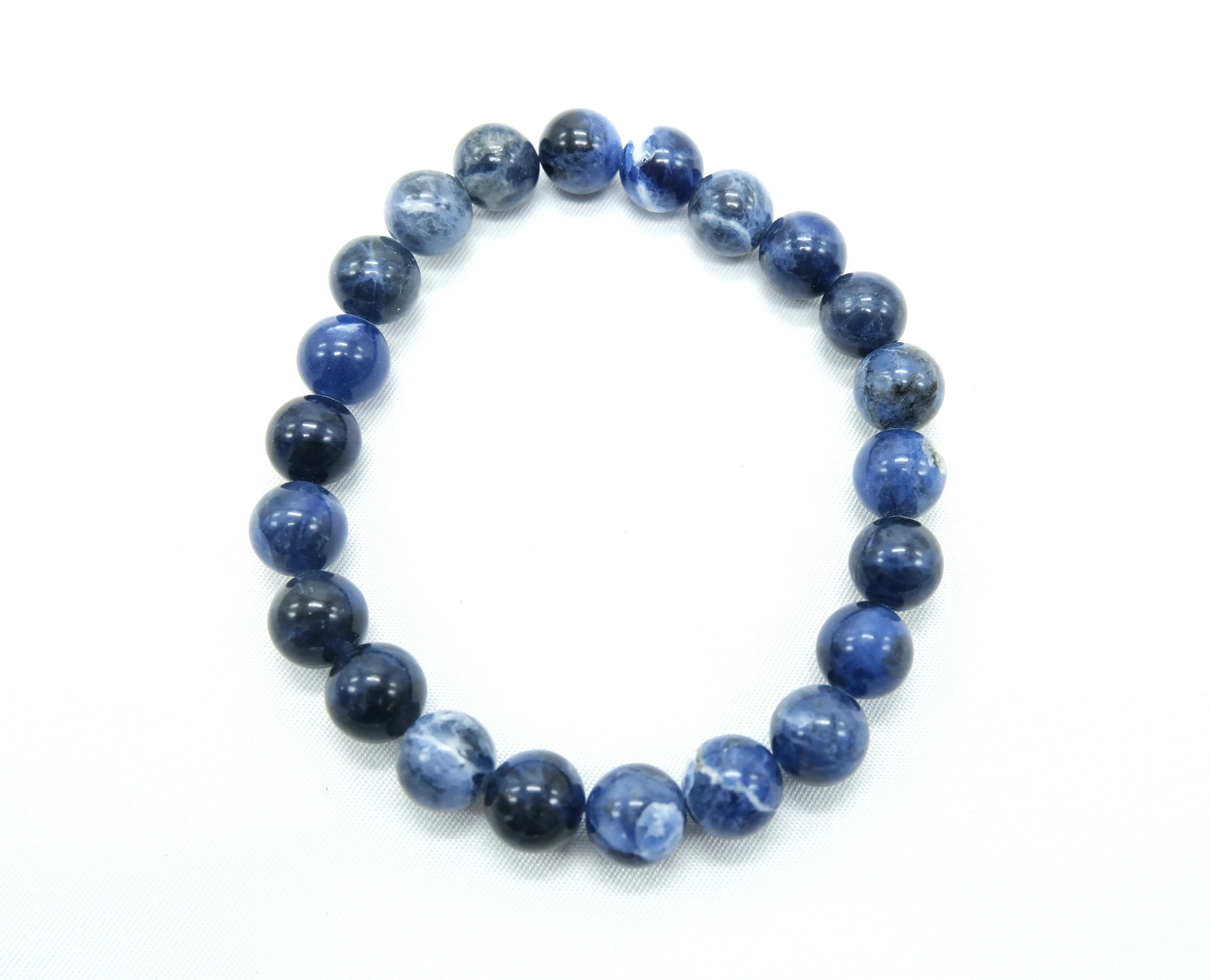 Natural Sodalite 8mm Bracelet - Speak Your Truth - Reiki Charged
