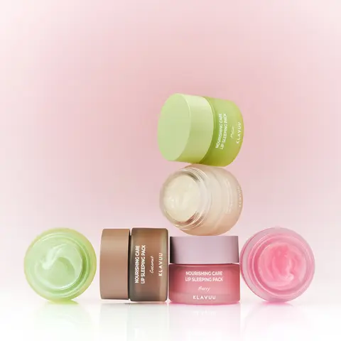 KLAVUU Nourishing Care Lip Sleeping Pack (20g) for Dry Cracked Chapped Lips - Hydrating Night Treatment Creams Hydrate Soothing Moisturize