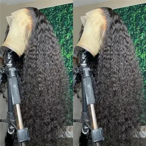 Bling Hair Deep Wave Lace Front Wigs Human Hair 13x4 13x6 Lace Frontal Wig For Women Natural Black 180% Density Bling Hair Fashion