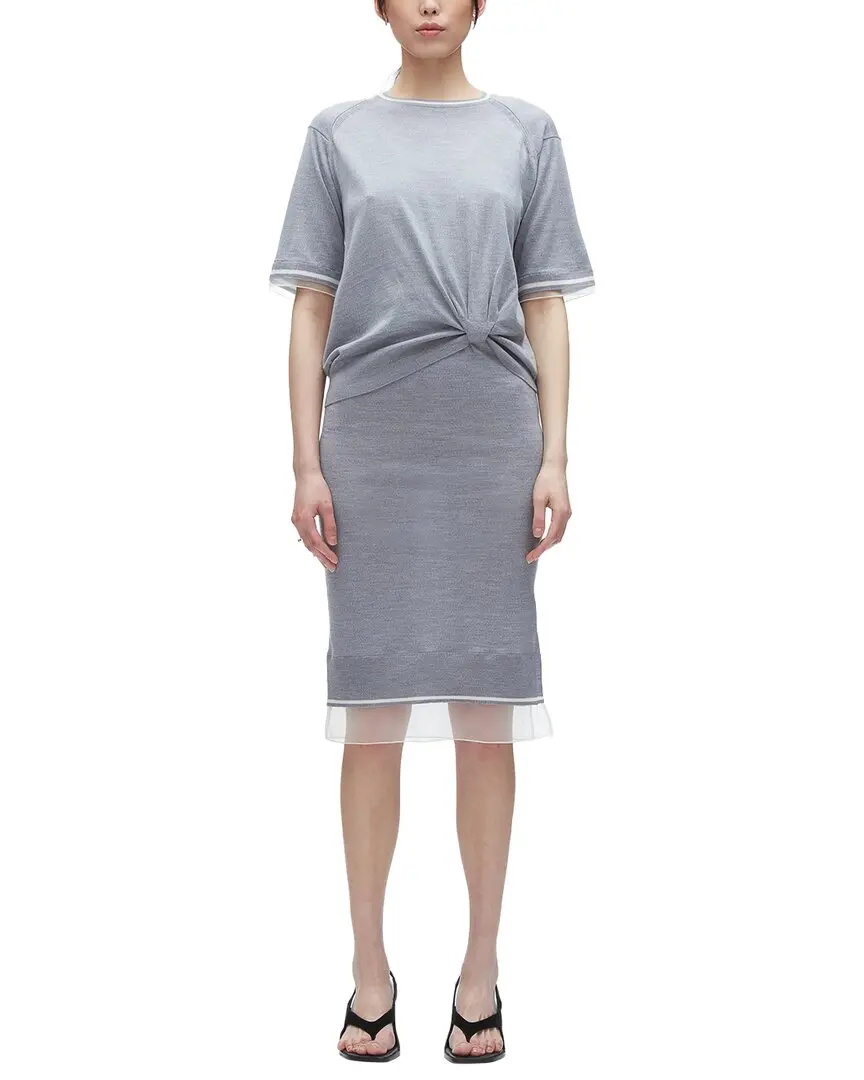 3.1 Phillip Lim Draped Knit Wool Dress