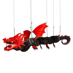 68" Dragon Party Dragon in Flight Ceiling Decoration