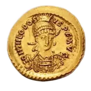 Byzantine Empire: Theodosius II. AD 402-450. AV Solidus (20.5mm, 4.47 g, 6h)
