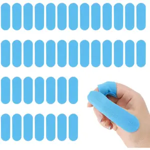 40 Pcs Elastic Bowling Thumb & Finger Tape, Protective Performance Sport Tape for Finger Protection, Bowling Accessories for Men Women Bowlers (Blue)