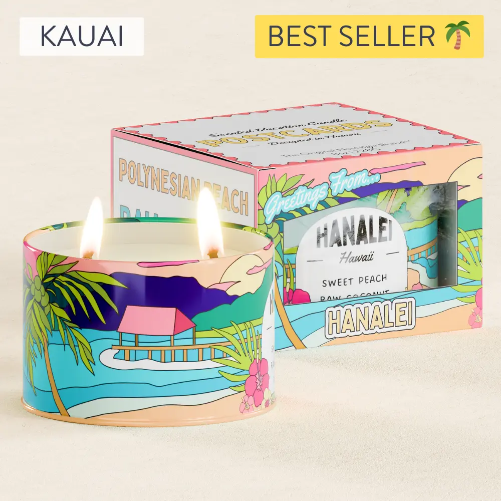 Hanalei Hawaii Scented Candle Hanalei Hawaii Scented Candle