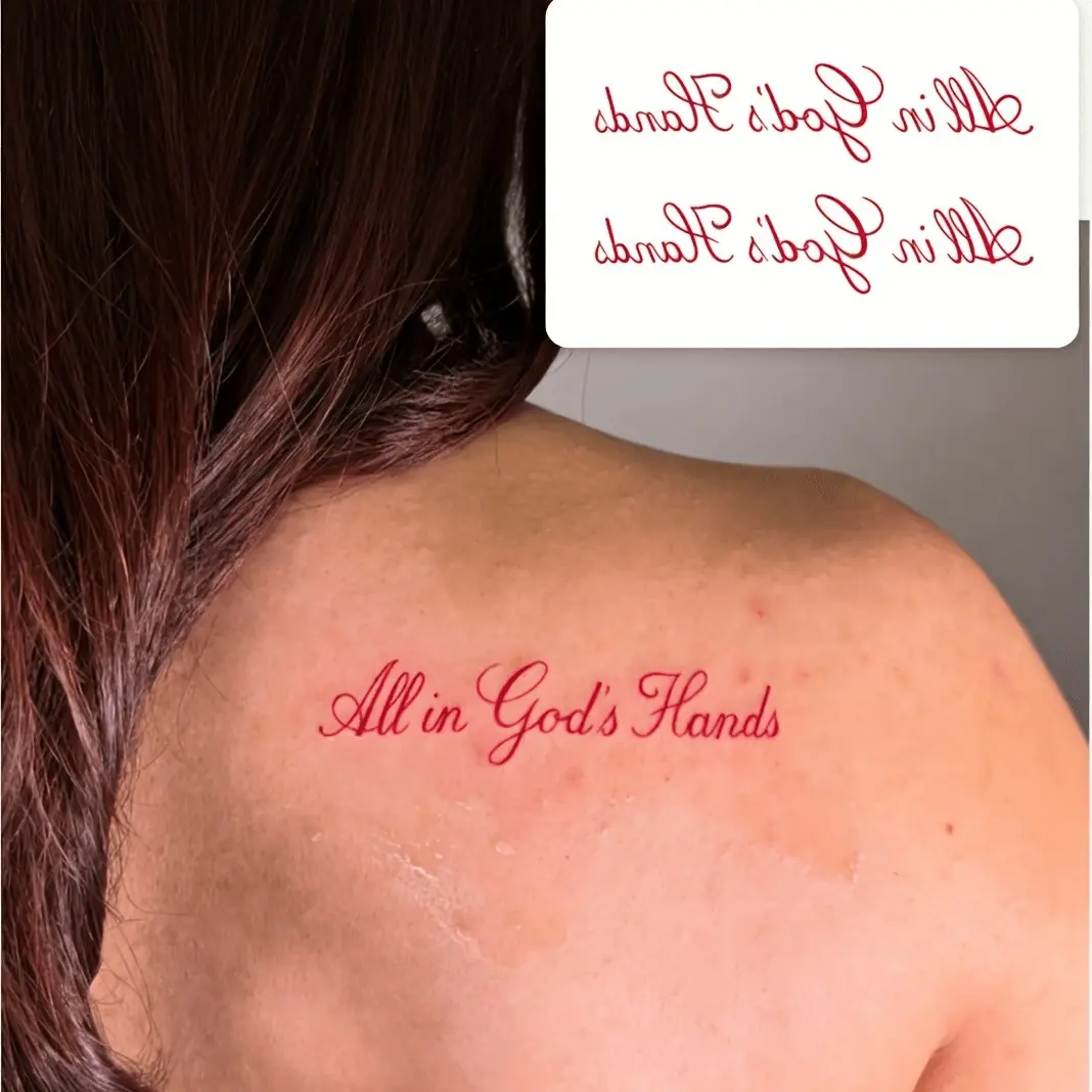 2pcs Motivational Quote Temporary Fake Tattoo, European Style, Water-Resistant, Sweat-Proof, Washable, Realistic Tattoo for Fashionable People, Waterproof Temporary Tattoos, Ephemeral Tattoos