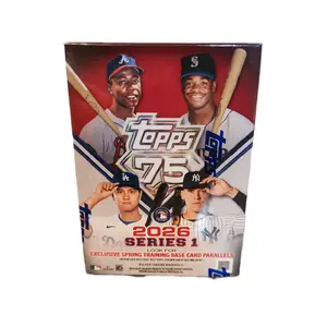 Topps 2026 Series 1 Blaster Box - Exclusive Spring Training Base Card Parallels - MLB Collectible Trading Cards