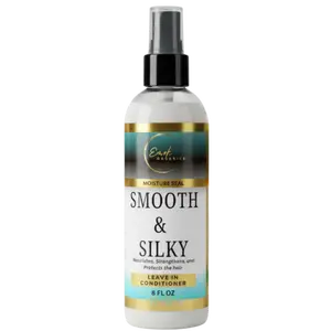 EMEK ORGANICS SMOOTH & SILKY LEAVE IN HAIR CONDITIONER TREATMENT, FRIZZ CONTROL, DETANGLER, HEAT PROTECTANT
