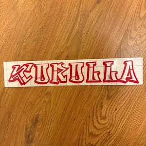 8 in Toyota  Car Stickers, Vehicle Exterior Decoration for Personalization, Durable Car Exterior Accessory with Easy Installation red