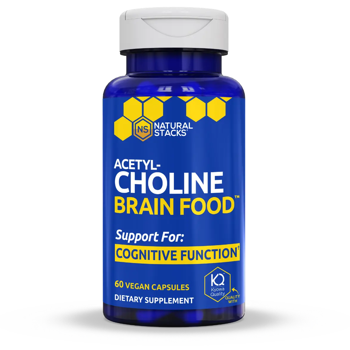 Acetylcholine Brain Food - Nutrients to Support Cognitive Function.* Brain Fatigue Supplement.* Acetyl-L-Carnitine HCL, Alpha-GPC, Vitamin B1, and more