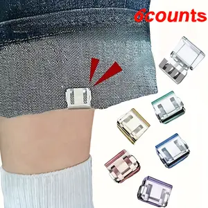 Jeans Leg Shortener, 6 Counts/set Invisible Fixed Clip, No Sew Hidden Clip, Pants Leg Shortener, Pants Leg Shortener Tool, Shortening Pant Legs, Sewing Supplies, Invisible Clips