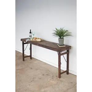 Antique Wooden Folding Console Table