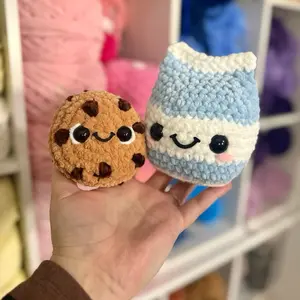 Milk & Cookie Handmade Crochet Plushie