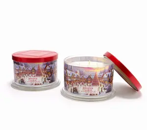 HomeWorx by Slatkin + Co. S/2 18oz Winter Glow Candles