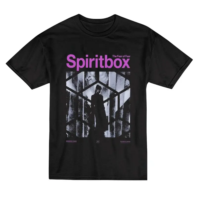 Women's Short-Sleeve Cotton Graphic Vintage Spiritbox Metalcore Band T-Shirt, POD Top