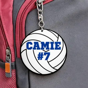 Volleyball Keychain Custom Personalized