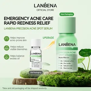 LANBENA Layered Anti-Acne Essence 12ml - Acne Elimination & Oil Control Serum for Acne-Prone Skin,Lightweight Formula for Smoother - Skincare Product（New and old models will be shipped randomly.）