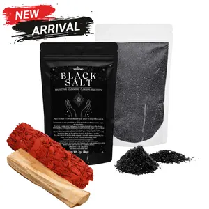 Witchcraft Cleansing 3 Pack Kit Black Salt for Protection – Sal Negra  2oz (56g) - Dragons Blood Sage 4'' & Palo Santo 4'' for Powerful Rituals- Essential Wiccan , Witchcraft, Santeria, Brujeria, Spiritual Cleansing