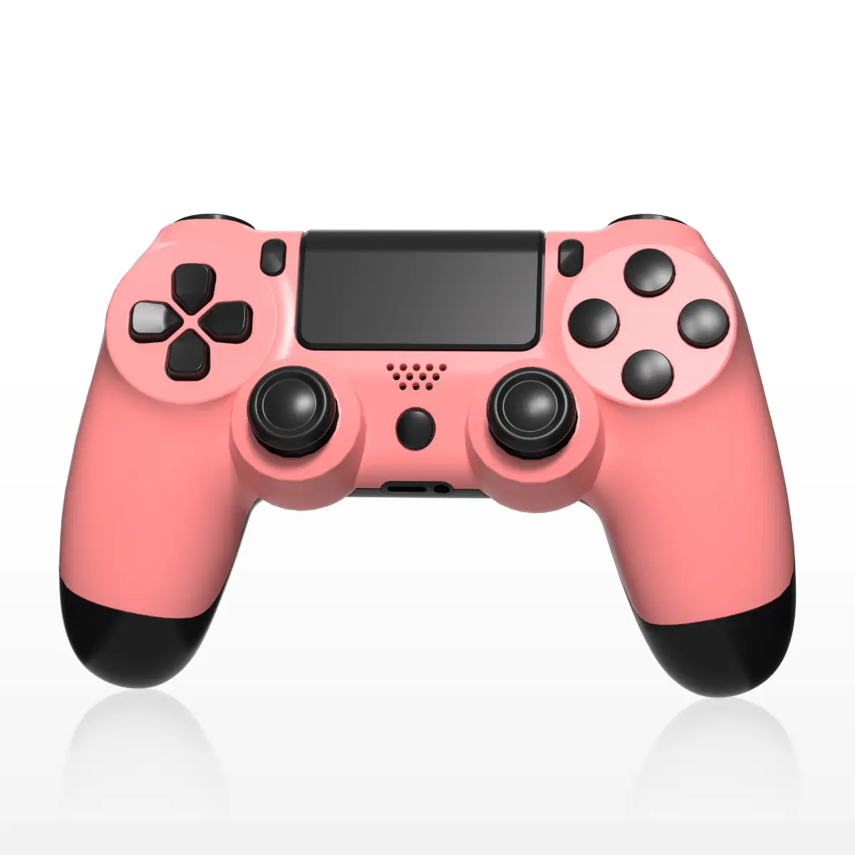 Wireless Multi-Platform Game Controller for PS4 Console, PC, Android Mobile, iOS Devices - Console Accessories with Double Vibration, 6-Axis Gyro, Touch Pad, Speaker