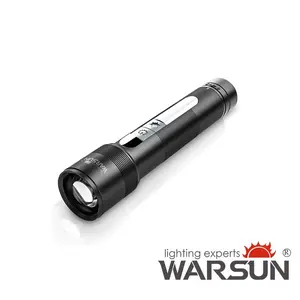 WARSUN LED Flashlight, Magnetic Flashlight Super Bright, Tactical Flashlight with Cob Sidelight,1200LM, 5 Modes, High Powered Zoomable Small Flashlight for Camping, Emergency, Home, Outdoor emergency