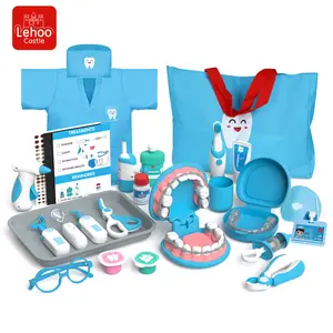 Lehoo Castle Doctor Kit for Kids, 31-Pieces Dentist Playset, Super Smile Dentist Kit, Pretend Doctor Kit, Pretend Play Toy For Kids Ages 3+, Dental Accessory, Education Toy for Kids, Birthday Gift for Boys Girls, Christmas gifts, BlackFriday