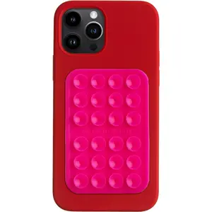 OCTOBUDDY Classic Original Suction Phone Case – Hands-Free Stick-On Phone Holder for Mirrors, Showers & Windows, Reusable Silicone Grip for Content Creation & Daily Use