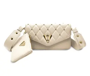Valentino Orlandi Gold Metal Studded Crossbody