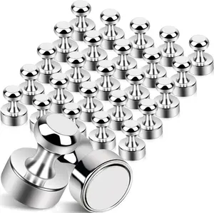 25Pcs Strong Fridge Magnets, Refrigerator Magnets for Whiteboard, Magnetic Push Pins Small Whiteboard Magnets for Classroom, Magnetic Decorative Magnets, Locker Accessories and Dry Erase Magnets