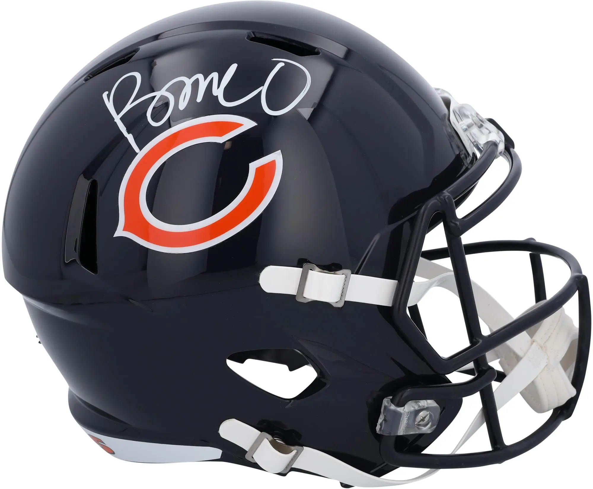 Rome Odunze Chicago Bears Autographed Riddell Speed Replica Helmet - Fanatics Authentic Certified
