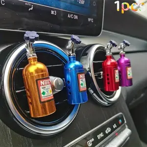 Car Air Freshener with Nos Nitrogen Bottle, Provides Fragrance for Car Vents, Automotive Aroma Accessories, Enhances Vehicle Interior Scent, Car Interior Diffusers