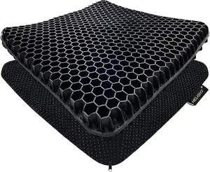 Gel Seat Cushion for Long Sitting Pressure Relief - Non-Slip Gel Chair Cushion for Back, Sciatica, Tailbone Pain Relief - Seat Cushion for Office Desk Chair, Car Seat – Wheelchair Cushions