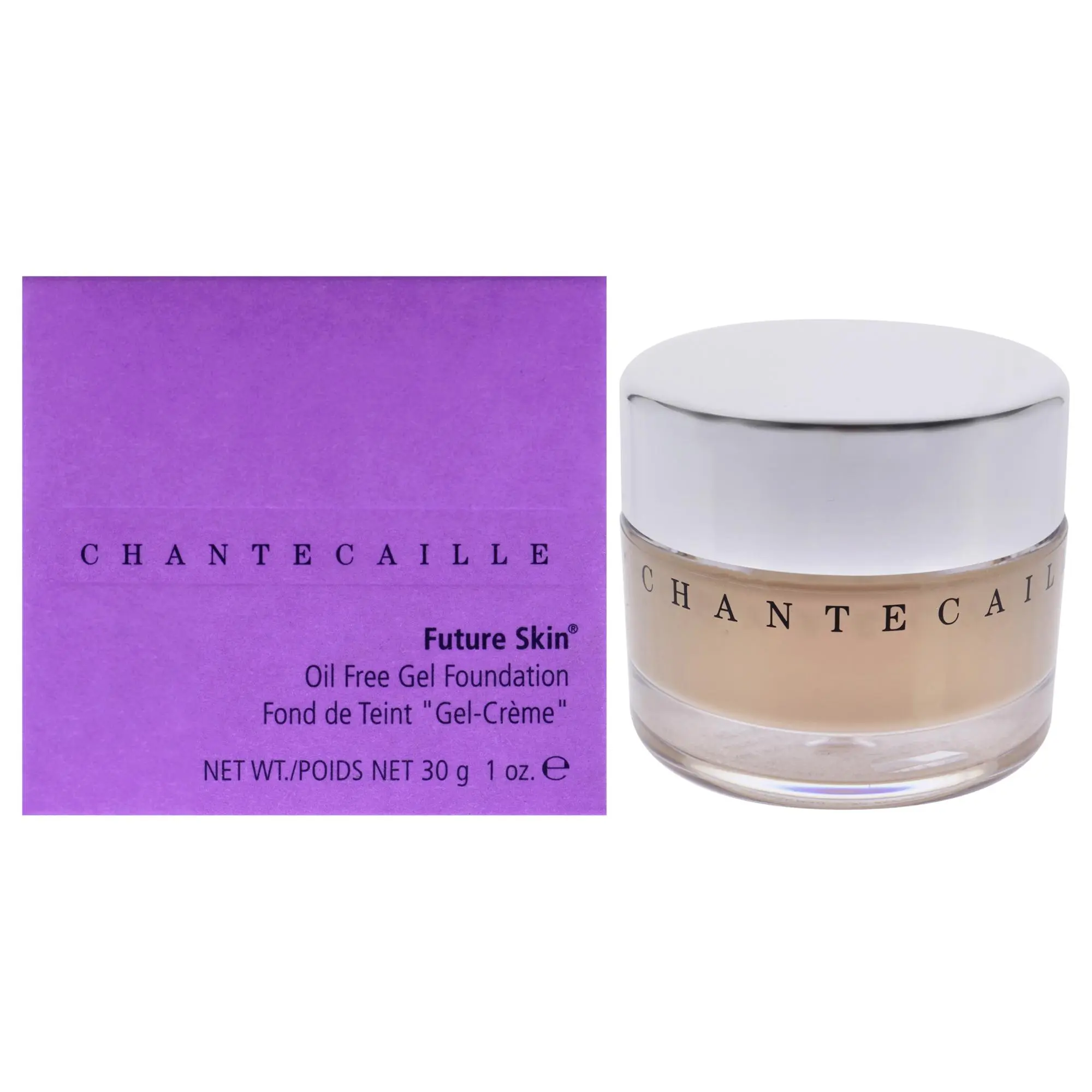 Chantecaille Future Skin Gel Foundation Cosmetic, Lightweight Smooth Cream with Natural Finish for Women, 1oz, Suitable for All Skin Types