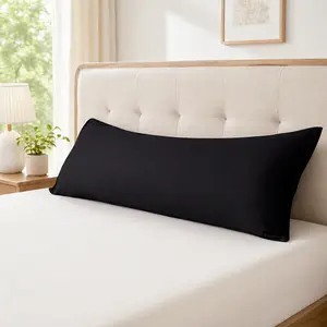 Brushed Microfiber Body Pillowcase 20x54 Inch – Soft Breathable Body Pillow Cover with Envelope Closure, Wrinkle-Free & Easy Care Long Pillow Cover for Adults & Side Sleepers