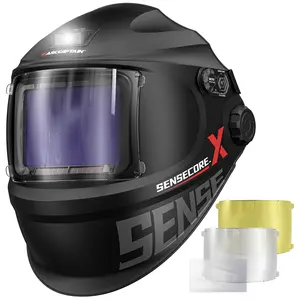 ARCCAPTAIN Sensecore-X Series Intelligent Auto-Darkening Welding Helmet with E-Ink Display & Multiple Lens Options