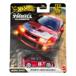 Hot Wheels Premium Mitsubishi Lancer Evolution VI Red 3/5