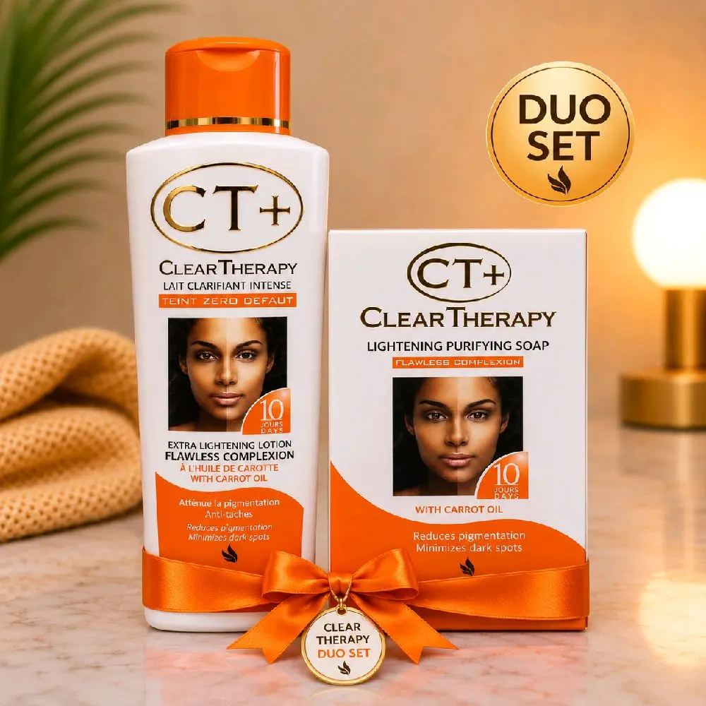 CT+ Carrot Glow Duo Set – Nourishing Lotion & Purifying Soap