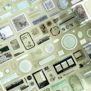 Vintage Lace Flower Pattern Tape, 1 Roll Scrapbooking & Journal Making Material Tape, DIY Decorative Sticker, Sticker Sheets for Water Bottle & Phone Case