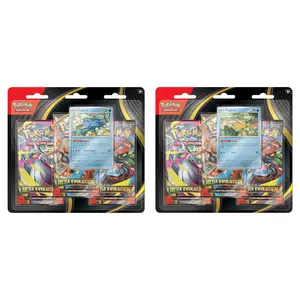 Pokémon TCG: Mega Evolution 1 - 3-Booster Blister Set of 2 - Includes Over 180 Cards & 12 Mega Evolution Pokémon ex - Perfect for Collectors and Trainers