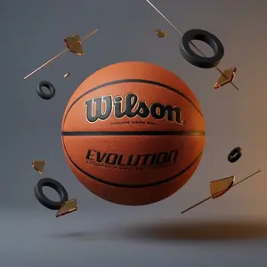 Limited Stock Available | Wilson Evolution Basketball | Official Indoor Game Ball  Black | Easy Pro Grip & Control, Size 29.5"