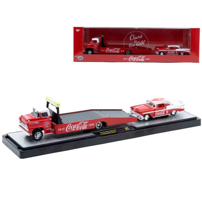 M2 MACHINES 2026 COCA-COLA SET, 1958 CHEVY SPARTAN LCF & 1956 CHEVY BEL AIR,New.