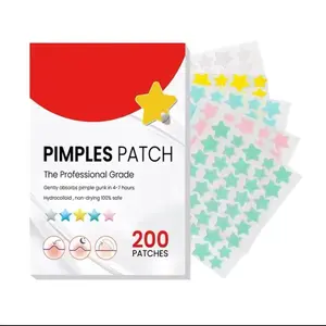 QUSTERE Pimple Patches for Face Hydrocolloid Acne Patches  Versitile Cute Star Zit Covers  Spot Stickers Mild and non-irritating Patches 5 Color 3 Sizes (10mm, 12mm & 14mm) |200/400 pcs Skincare  Skin Repair Salicylic Tea Tree