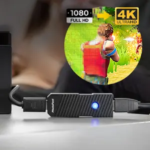 4K Gamer Pro - Video Game Console HDMI 4K upscaler 1080p to 4k @60fps without lag upscale for Nintendo Switch/Nintendo Switch OLED/Wii U/PlayStation 4 / PS3 / Xbox & more