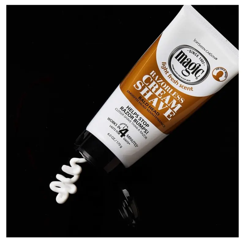 Magic Razorless Gold Shaving Cream for Coarse & Curly Hair - Hair Removal Cream Smooth Wax Body Care