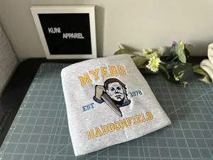 Michael Myers Embroidered Sweater