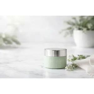 PiperBlue Organic Makeup Age-Defy Face Glass Moisturizer, Coffee & Shea Infused, Retinol-Enhanced, Smooth Texture Facial Massage Cream, Plant, Balm