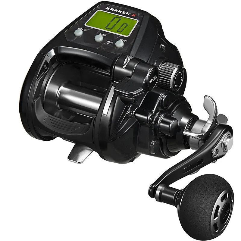 Piscifun Kraken X Big Game Reels Heiko Recommended Fishing Reels with 5000mAh Battery & 12V Boat Battery Compatibility Piscifun Kraken X Big Game Reels Heiko Recommended Fishing Reels with 5000mAh Battery & 12V Boat Battery Compatibility