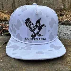 Southern Ridge Mallard Rope Hat - Light Camo with Flying Duck Embroidery for Early Mornings & Cold Creeks - Comfortable Fit & Structured Crown - Southern Brand Outdoor Lifestyle Accessory
