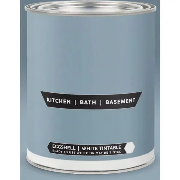 Mold & Mildew Proof Interior Paint - Eggshell White Finish - Quart Size Water-Based Paint - Long-Lasting Washable Coating - Premium Matte Sheen for Walls & Ceilings hes  vy  duty carpet  tape pandikit