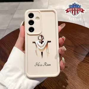 Compatible with Galaxy  S24 Ultra S25 Plus S23 S22+ Case Thorn Cross Pattern TPU Silicone Raised Edges Camera Protection Phone Cover for Boy