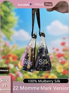 6pcs 100% Silk Hair Scrunchies Gift Box, Pure Mulberry Hair Ties for Women, Natural Colors Ribbon Hair Accessories